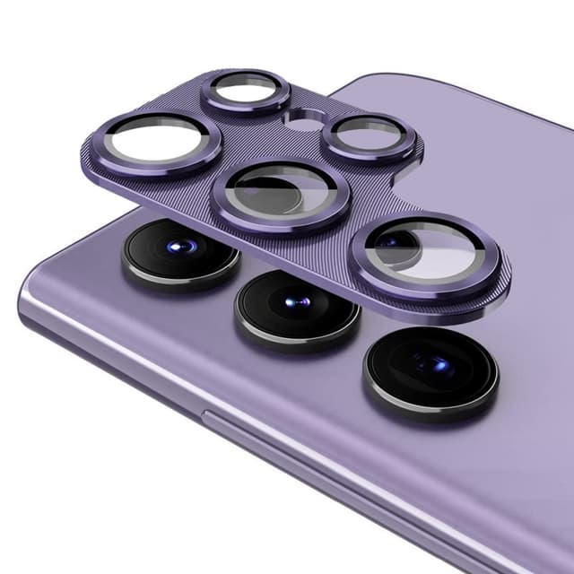 ENKAY Kamera Lins Skydd till Samsung Galaxy S24 Ultra Aluminiumlegering + Härdat Glas