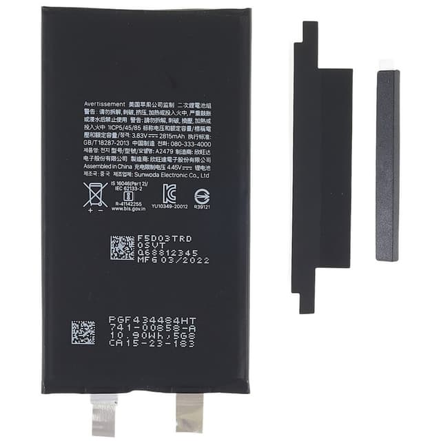 iPhone 12/12 Pro 3.83V 2815mAh oppladbart Li-ion-batteri
