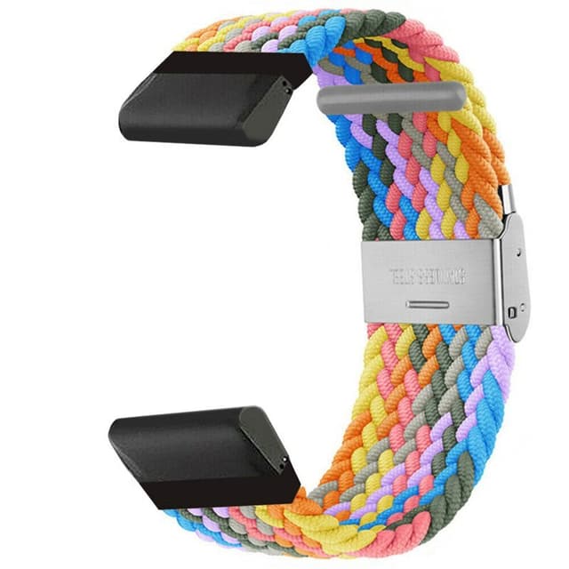 Flätat klockarmband Garmin Quatix 8 (47mm) - Light Rainbow