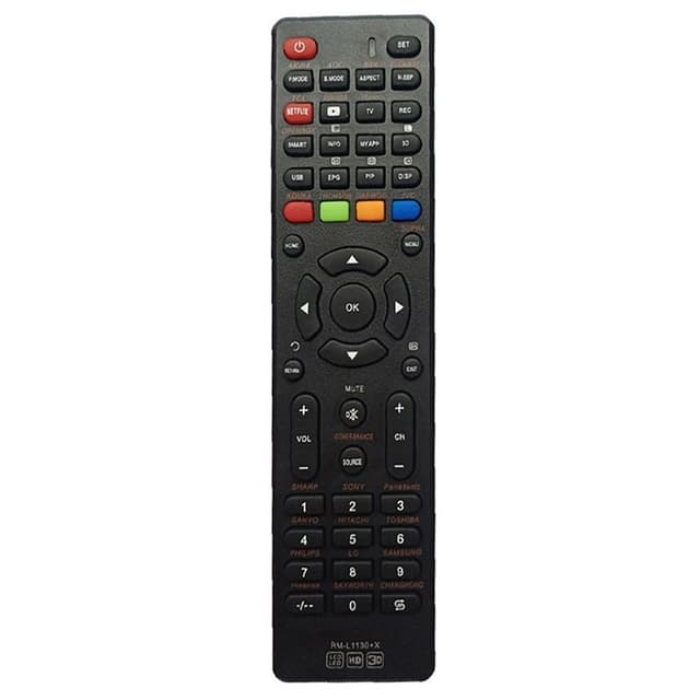 Rm-L1130 + X TV fjärrkontroll Ersättning för Sony Samsung AOC LCD TV