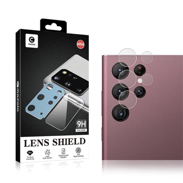 Samsung Galaxy S22 Ultra MOCOLO Kamera Lins Skydd Härdat Glas