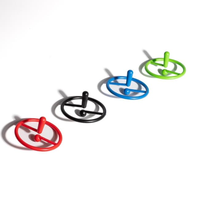 2-Pack Fidget Toy Spin roterende gyrodekompresjon Tilfeldig farge