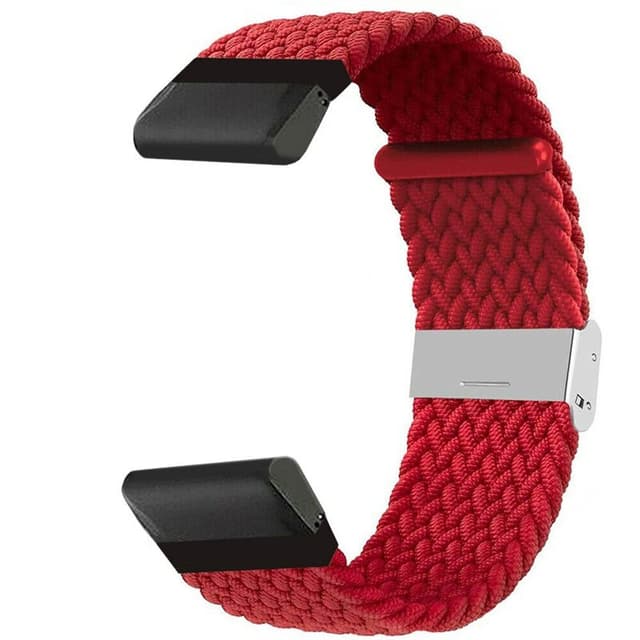 Flätat klockarmband Garmin Quatix 8 (47mm) - Darkred