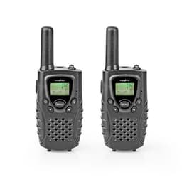 Nedis Walkie-talkie Set | 2 Håndsæt | 8000 m | Antal frekvenskanaler: 8 | PTT / VOX | 150 min | Hovedtelefonudgang | Sort