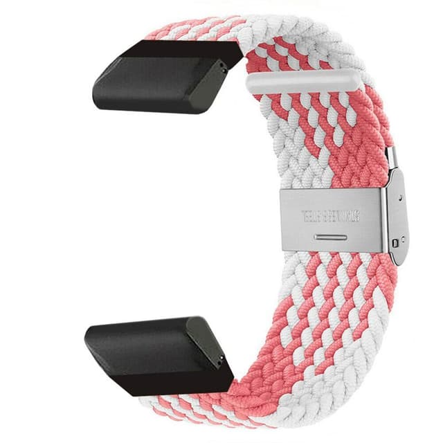 Flätat klockarmband Garmin Quatix 8 (51mm) - Pinkwhite