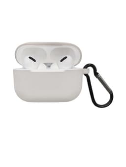 Silikonskall med krok for Airpods Pro, Taupe