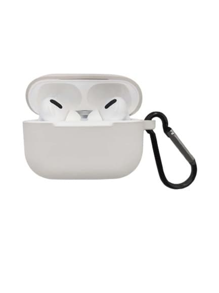 Silikonskall med krok for Airpods Pro, Taupe
