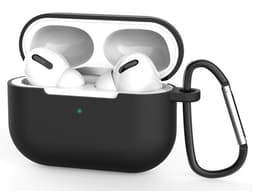 Silikonskal med krok till Airpods Pro, Svart