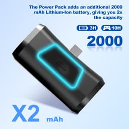 PS5 Playstation 5 Kontroll 2000mAh PowerBank Eksternt Batteri