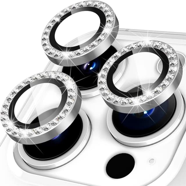 iPhone 15 Pro / 15 Pro Max Ring Circle Lens -elokuvasetti Glitter