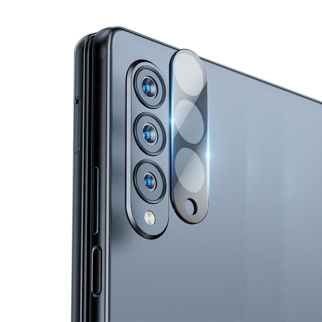 HAT PRINCE 2st för Samsung Galaxy Z Fold6 5G Kameralinsskydd av Härdat Glas - Svart