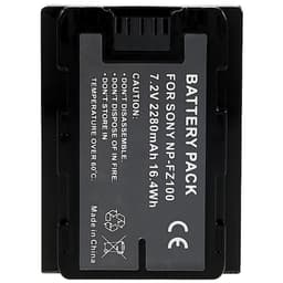 NP-FZ100 batteri til Sony A7M3/A7R3/A7R111/ILCE-9/A6600/A9M2 osv
