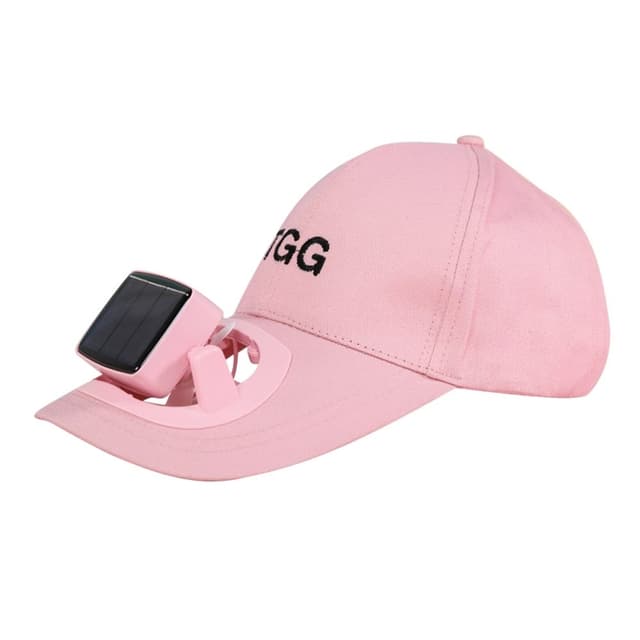 Sommar Solskydd hatt Sol Keps Fläkt basebollkeps - Rosa