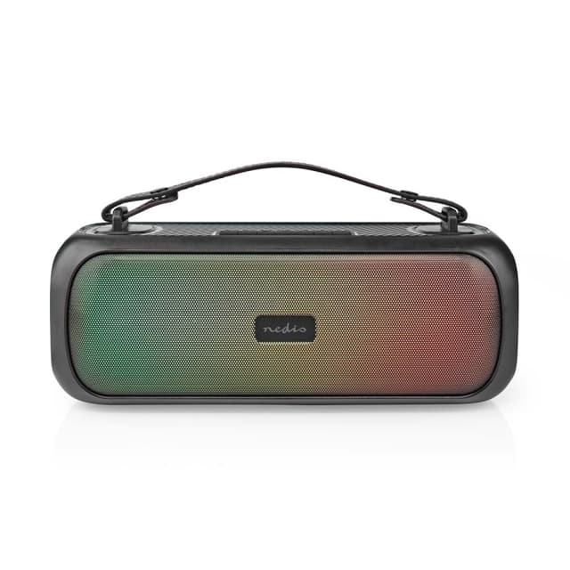 Nedis Bluetooth® Party Boombox | 4.5 timer | 2.0 | 45 W | Media avspilling: AUX / USB | IPX5 | Linkable | Bære håndtak | Party lys | Sort
