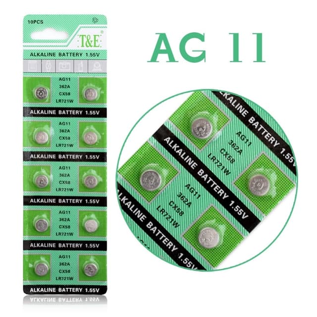 Alkalisk Knappcellbatteri SR58 / V362 / AG11 Storpack