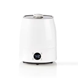 Nedis Air luftfugter | 110 W | Med kold og varm tåge | 5.5 l | Hygrometer | Timer | Velegnet til rum op til: 50 m² | Grå / Hvid