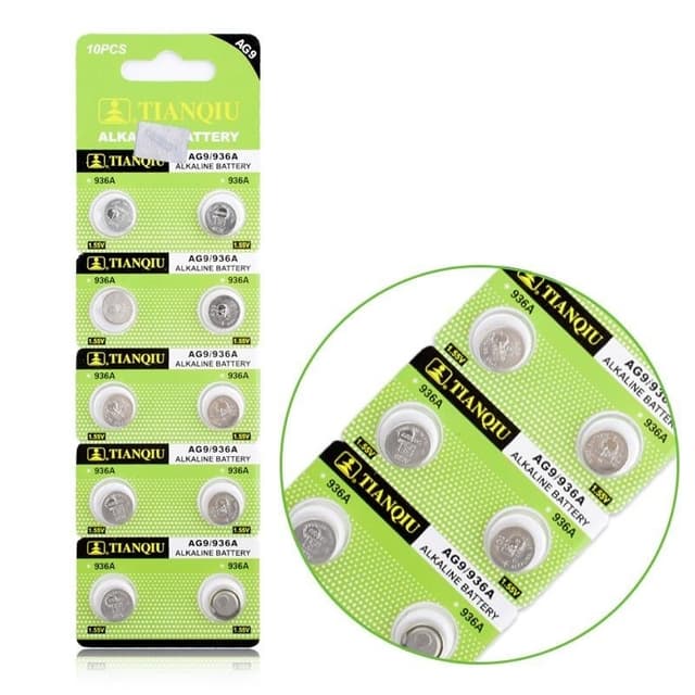 Alkalisk Knappcellbatteri SR45 / V394 / AG9 Storpack