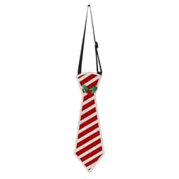 Julefiltslipsmønster festfestivalslips - rød hvit stripe