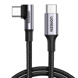 UGREEN 2m 100W snabbladdning sladd kabel USB-C datakabel böjd