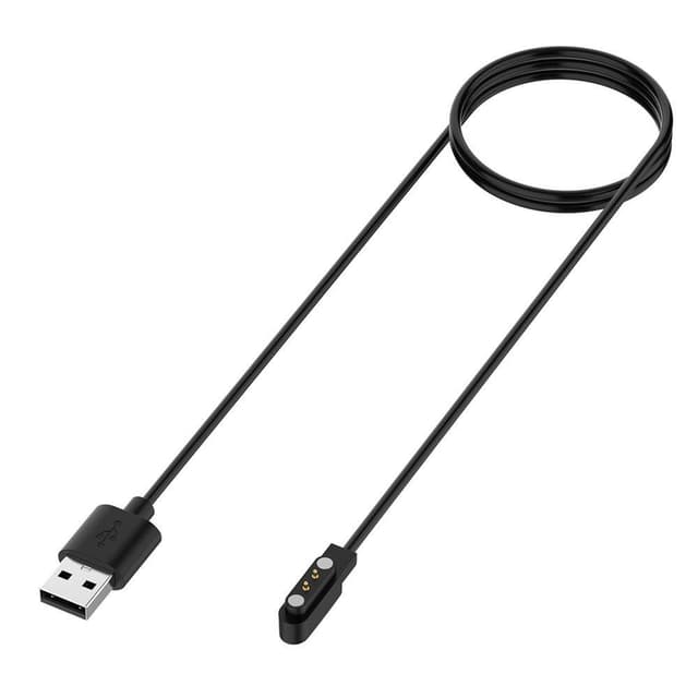 Realme Watch 3 Smart Watch-oplader USB magnetisk opladningspude med 1m kabel - sort