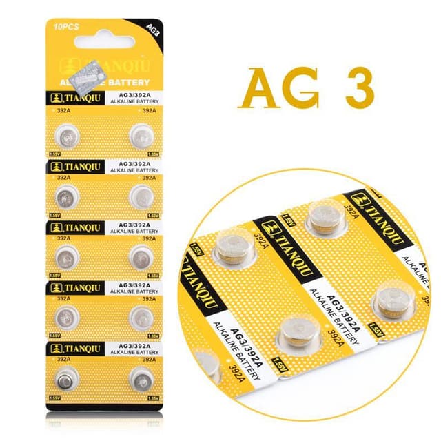Alkalisk Knappcellbatteri SR41 / V392  / AG 3 Storpack