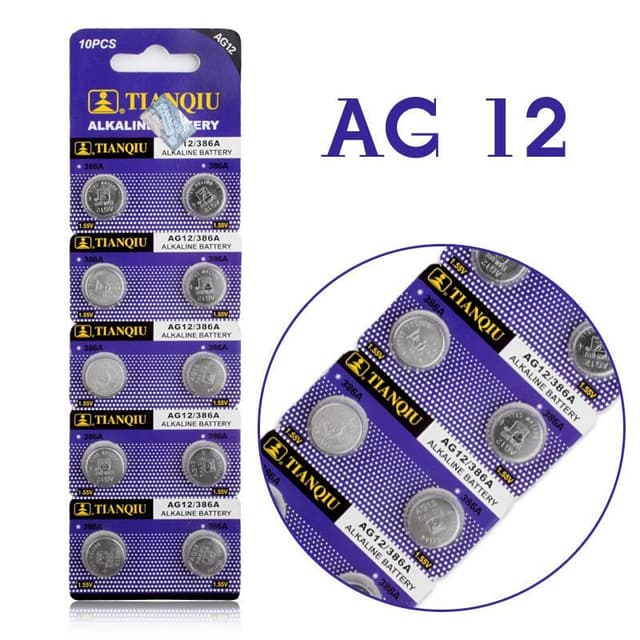 Alkalisk Knappcellbatteri SR43 / V386 / AG12 Storpack