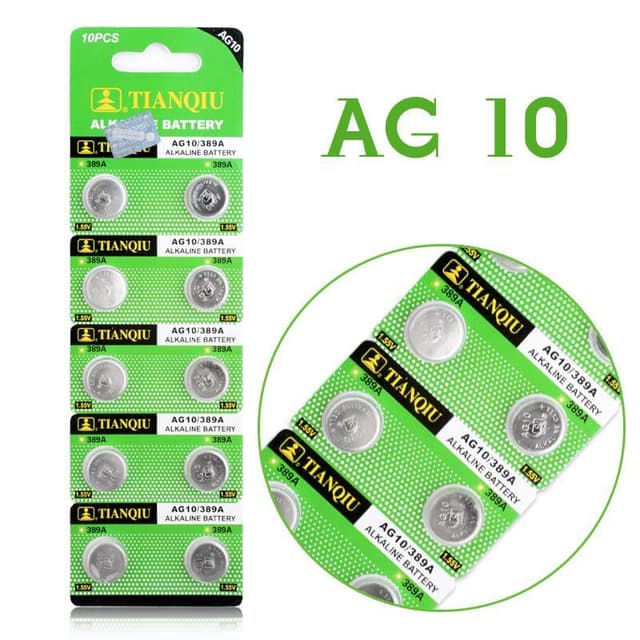 Alkalisk Knappcellbatteri SR54 / V389 / AG10 Storpack