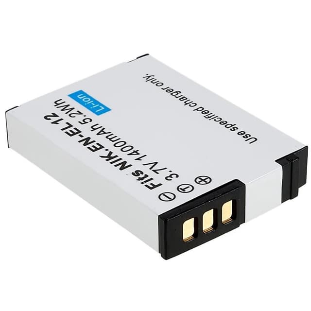 EN-EL12 Batteri til Nikon Coolpix S9700/S9500/S9400/S9300/S9100/S8200/S610/S620/S630/S8100/P300