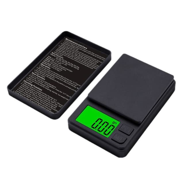 Scale Digital Scale Mini Compact veier 0,01 gram opp til 500 gram