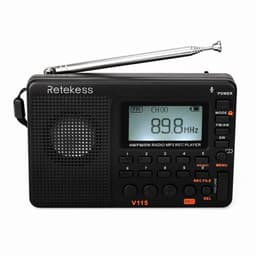 RETEKESS bærbar FM AM-radio MP3-afspiller med digitalt display