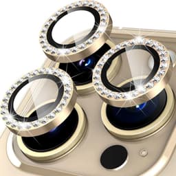 Kameralinse til iPhone 15 Pro/15 Pro Max Glitter
