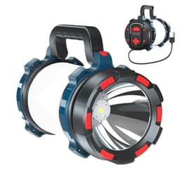 Søkelys vanntett antirefleks oppladbar lommelykt - stor