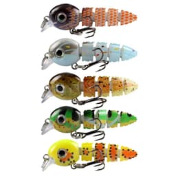 5 fiskelokker naturtro Crankbait med opbevaringsboks