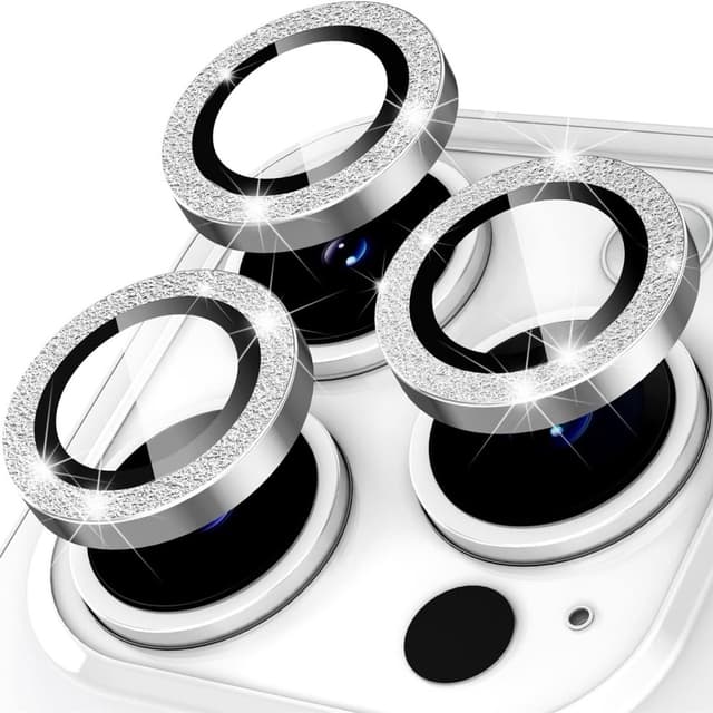 Kameralinse til iPhone 15 Pro/15 Pro Max Glitter