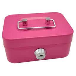 Kassaskrin med nyckel - Rosa