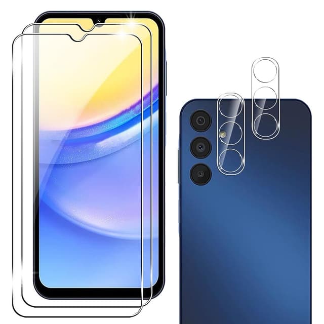 2 stk. Til Samsung Galaxy A55 5G Hærdet Glas Skærmbeskytter med Kamera Linsefilm