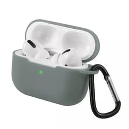 Silikoneskal med krog til Airpods Pro, Grå