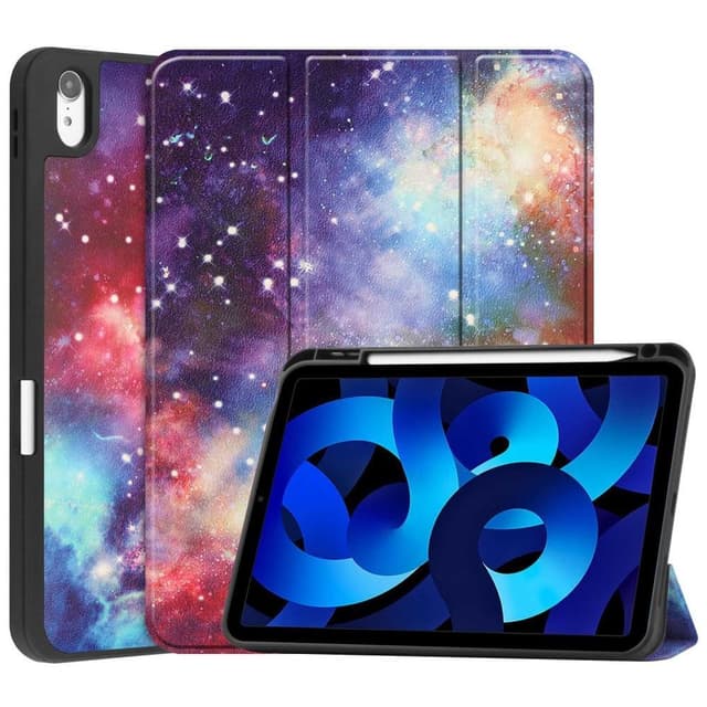 Apple iPad 10.9 2022 Trippeldeksel med smal passform Pennholder - Galaxy