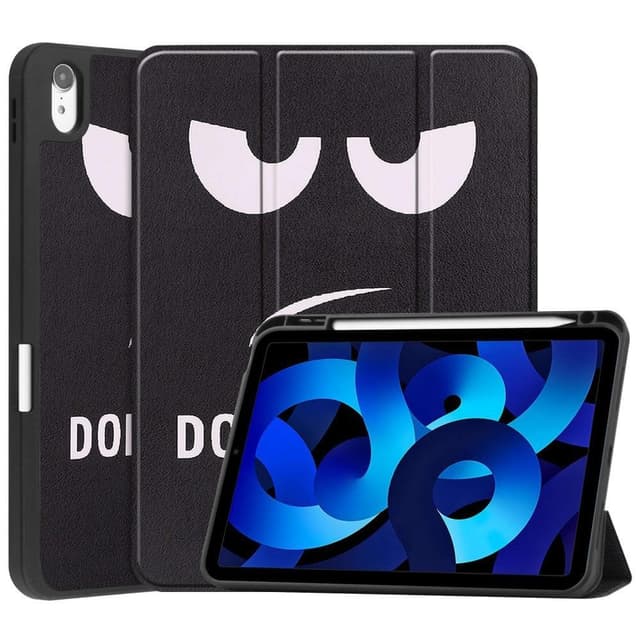 Apple iPad 10.9 2022 Slim fit tri-fold fodral Pennhållare - Don't Touch Me
