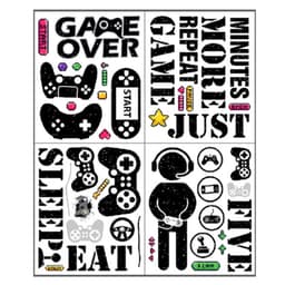 25*30 cm TV-spel väggdekal PVC-klistermärke Gamer-temadekoration