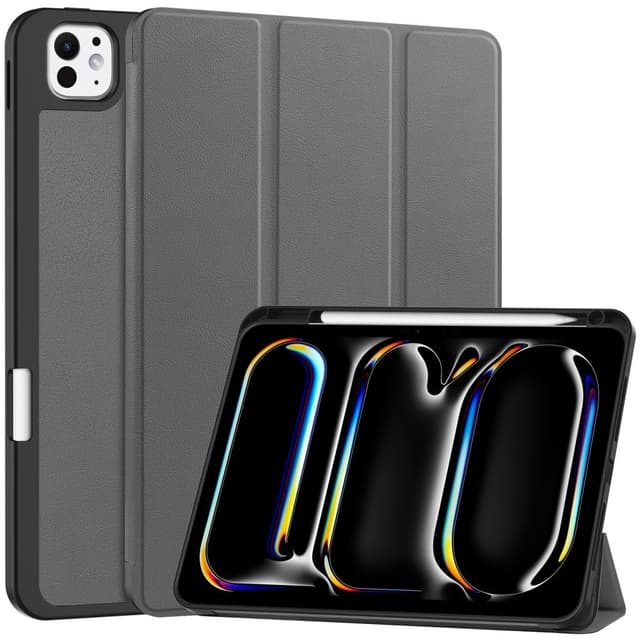 Till iPad Pro 11 (2024) Slim fit tri-fold fodral Pennfack - Grå