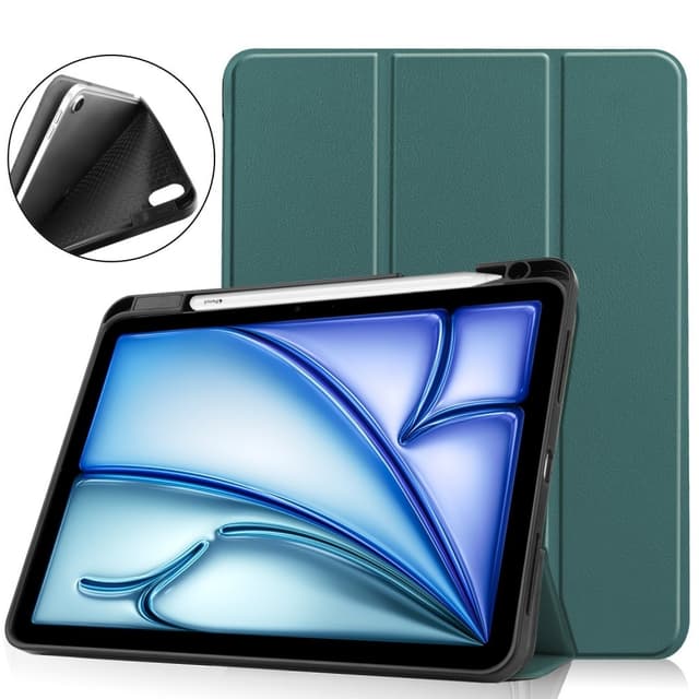 Till iPad Air 11 (2024) Slim fit tri-fold fodral Pennfack - Grön