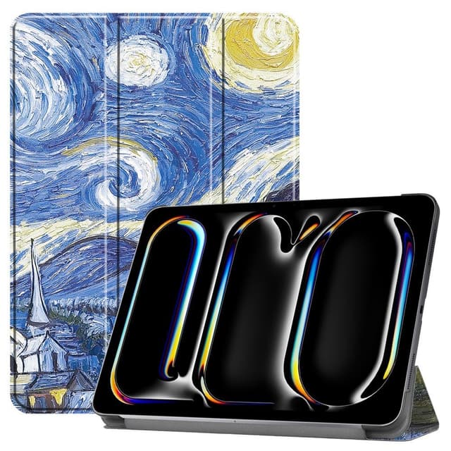 Till iPad Pro 11 (2024) Slim fit tri - fold fodral - Painting