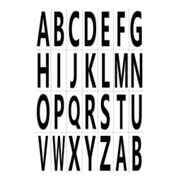 2 ark 7,6* 3 cm numeriske etikettklistremerker Figurer