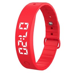 Smart armbånd vibrerende alarm søvnovervåking digital skjerm - rød