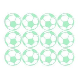12 stk Fotball selvlysende klistremerker Veggdekal Barnerom