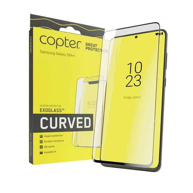 Copter Exoglass Samsung Galaxy S24+ Buet Ramme Svart