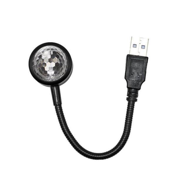 USB-lampe Takprojektor til bilsoverom DiscoBall romantisk dekor