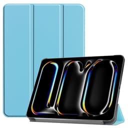 iPad Pro 11 (2024) Kotelo Auto Herää / Nuku Kolminkertainen Taittojalusta Tabletin Suoja - Vaaleansininen