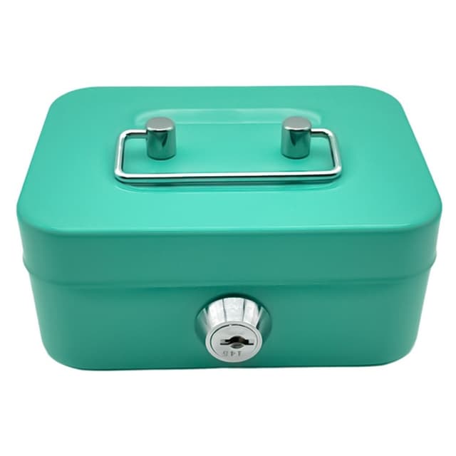 Safe Box med nøkkel - grønn